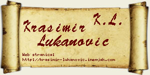 Krasimir Lukanović vizit kartica